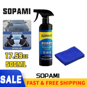 Juego de 500 ml Sopami spray de recubrimiento para automóvil nano cerámica | pulido de cera rápido para automóvil de protección-