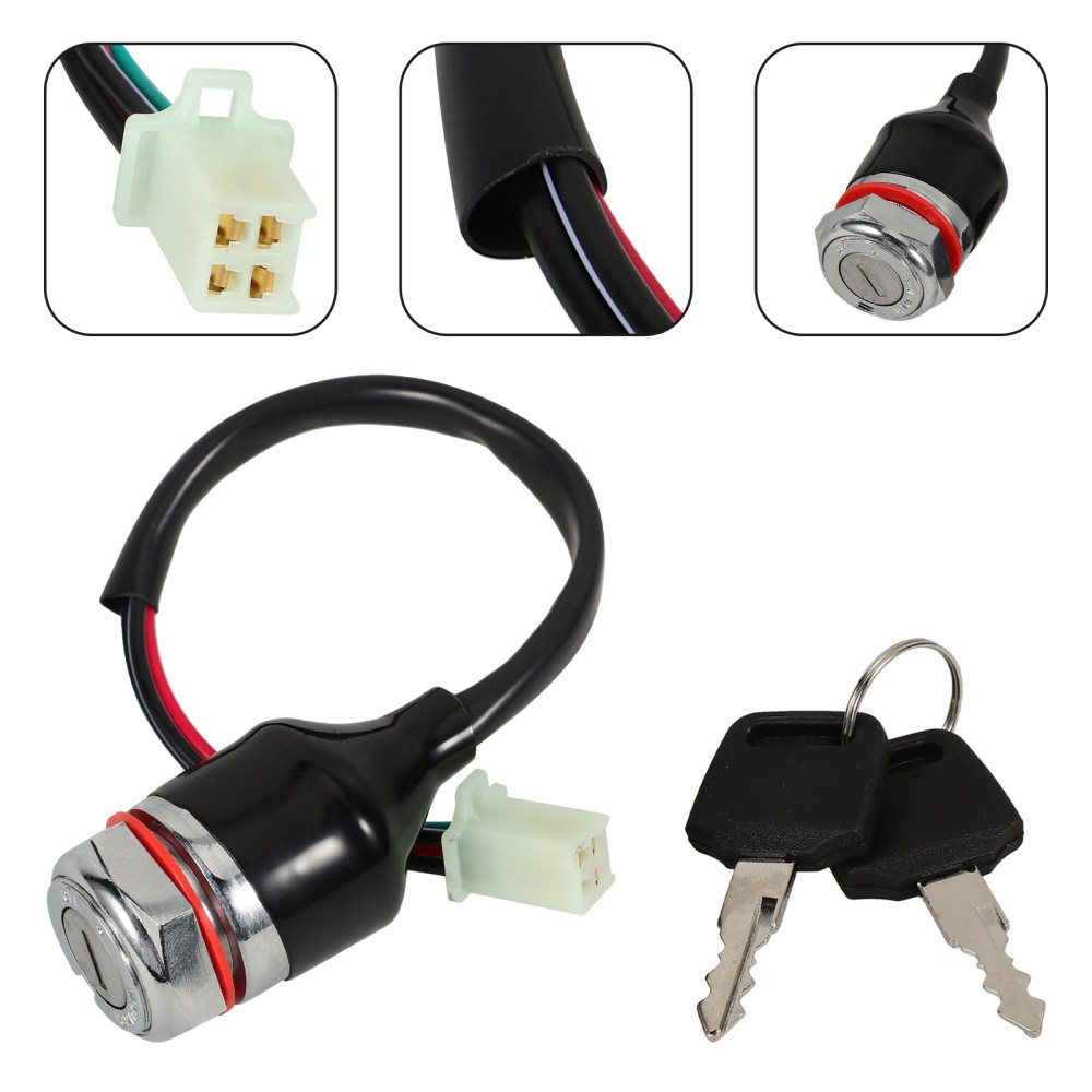 Cerradura de puerta eléctrica para vehículo todoterreno llave de encendido automotriz- - Image 4
