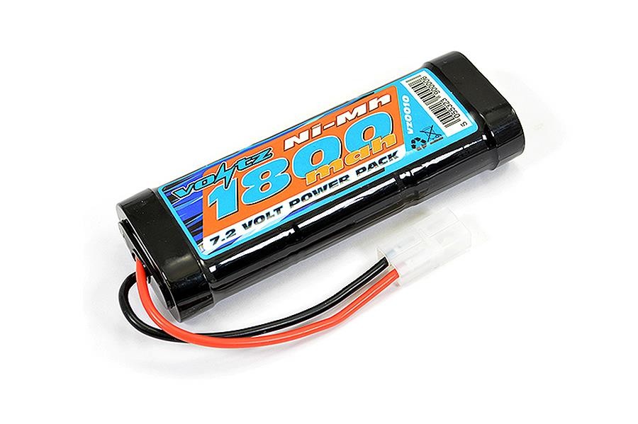 Paquete de baterías Voltz 1800 mAh 7,2 V RC Stick para camión coche Nimh Tamiya Plug VZ0010-