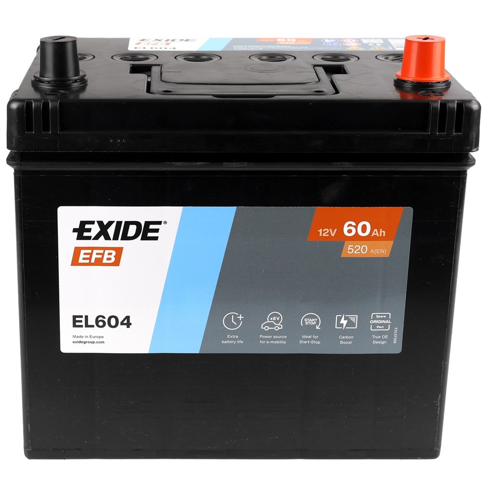 Batería de arranque Exide EL604 EFB 60Ah 520A batería de coche sin mantenimiento- - Image 2