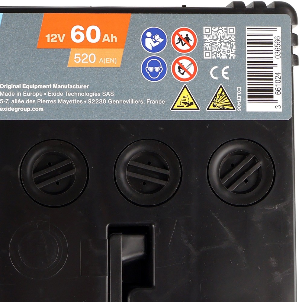 Batería de arranque Exide EL604 EFB 60Ah 520A batería de coche sin mantenimiento- - Image 5