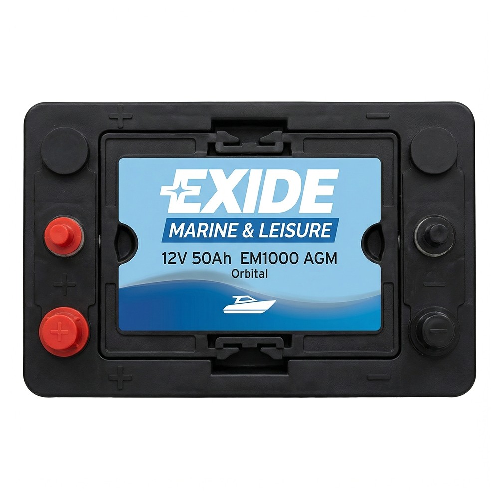 Exide EM1000 AGM 50Ah Batería de coche Coche y camión Batería de arranque a prueba de fugas- - Image 3