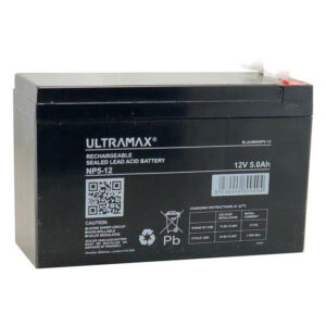 Batería Ultramax 12V 5AH para herramientas eléctricas, cortadoras de césped y aspiradoras-