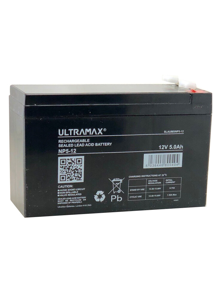 ULTRAMAX 12V 5Ah VRLA SLA RECARGABLE DE ALTA RESISTENCIA BATERÍAS SELLADAS 12V 7AH- - Image 3