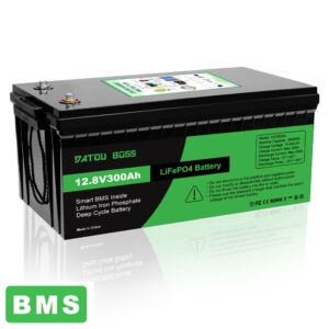 Batería de litio 12V 300Ah LiFePO4 batería BMS 10000+ ciclos autocaravana barco RV-