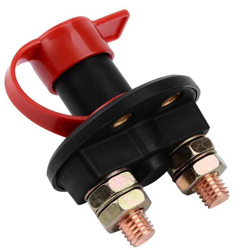 Interruptor principal de batería 200A interruptor de desconexión con 2 llaves interruptor de carga automóvil barco- - Image 2