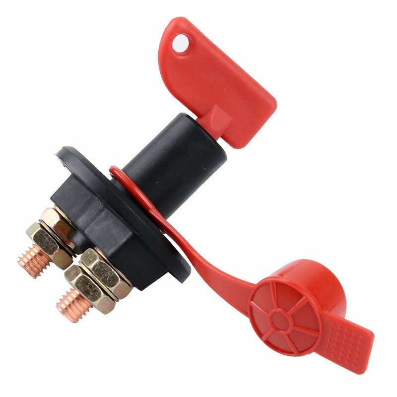 Interruptor principal de batería 200A interruptor de desconexión con 2 llaves interruptor de carga automóvil barco- - Image 3