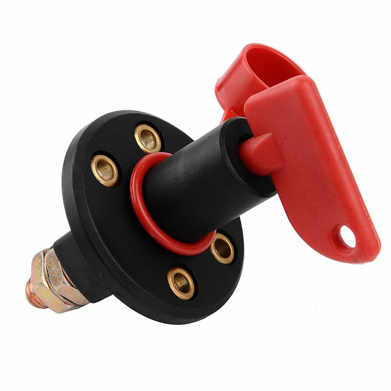 Interruptor principal de batería 200A interruptor de desconexión con 2 llaves interruptor de carga automóvil barco- - Image 5