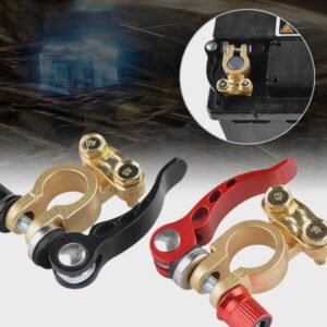 2 Piezas Enchufe Cable Conectores Batería Pila Cabezal Coche Baterías Terminal-