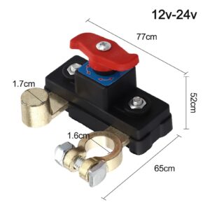 Interruptor aislador de batería de coche 12V para fácil instalación y ahorro de energía-