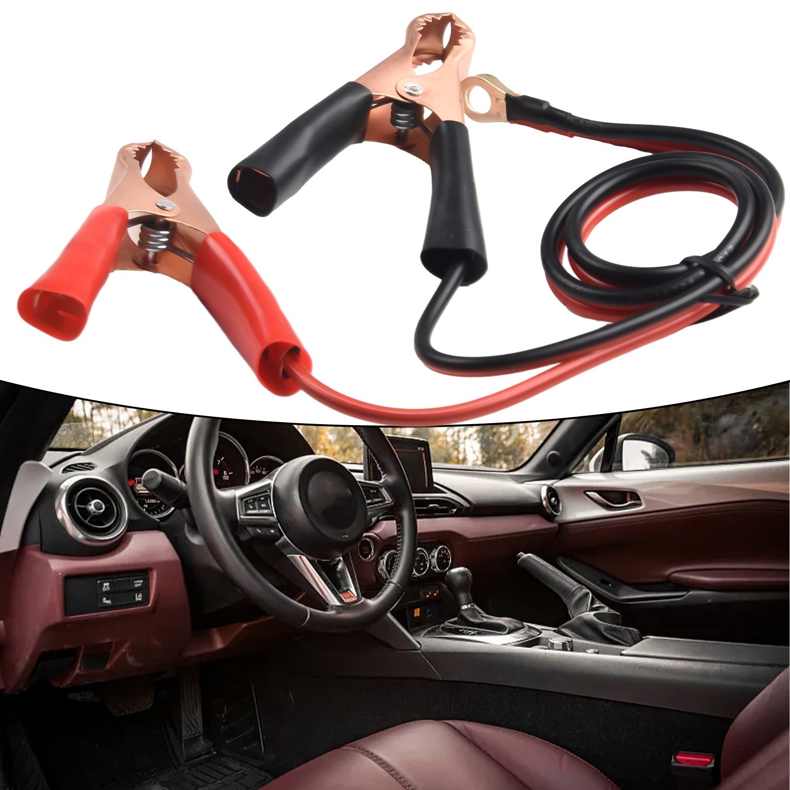 Cables de clip para cocodrilo para baterías de coche diseñados para uso de alta potencia- - Image 5