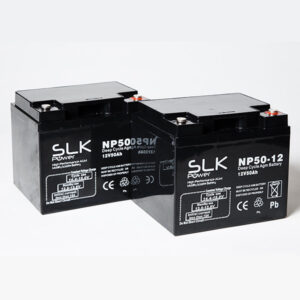 2 x 12V 50AH SLK POTENCIA MOVILIDAD DE ALTA RESISTENCIA SCOOTER CICLO PROFUNDO AGM BATERÍAS-