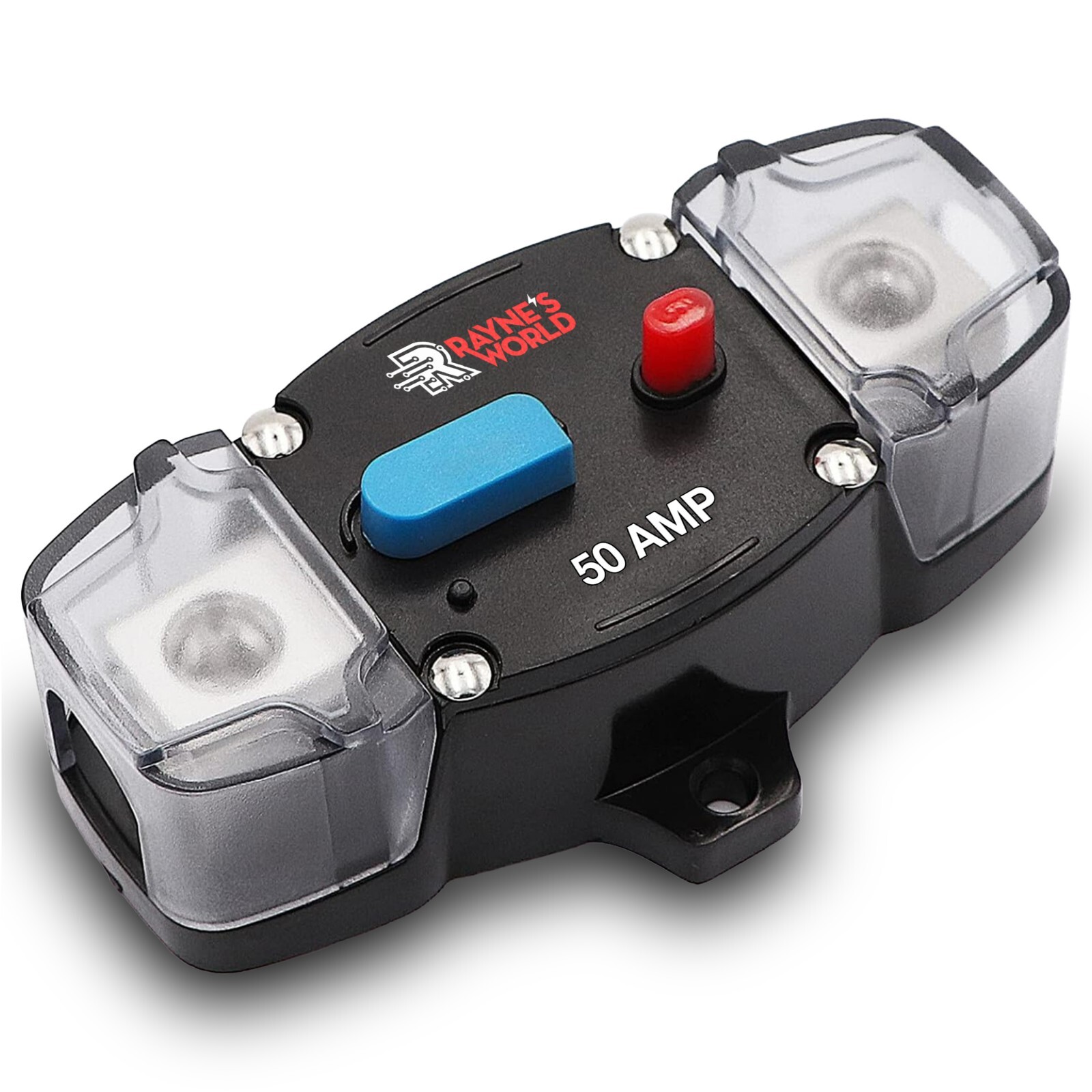 2 PACK 50 Amp 12-48V DC Disyuntores en Línea con Cubierta Coche/Audio/Barco/Solar- - Image 2