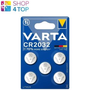 5 BATERÍAS DE CELDA DE MONEDA DE LITIO VARTA CR2032 3V 2032 SIN MERCURIO CADUCIDAD 2033 5BL NUEVAS-
