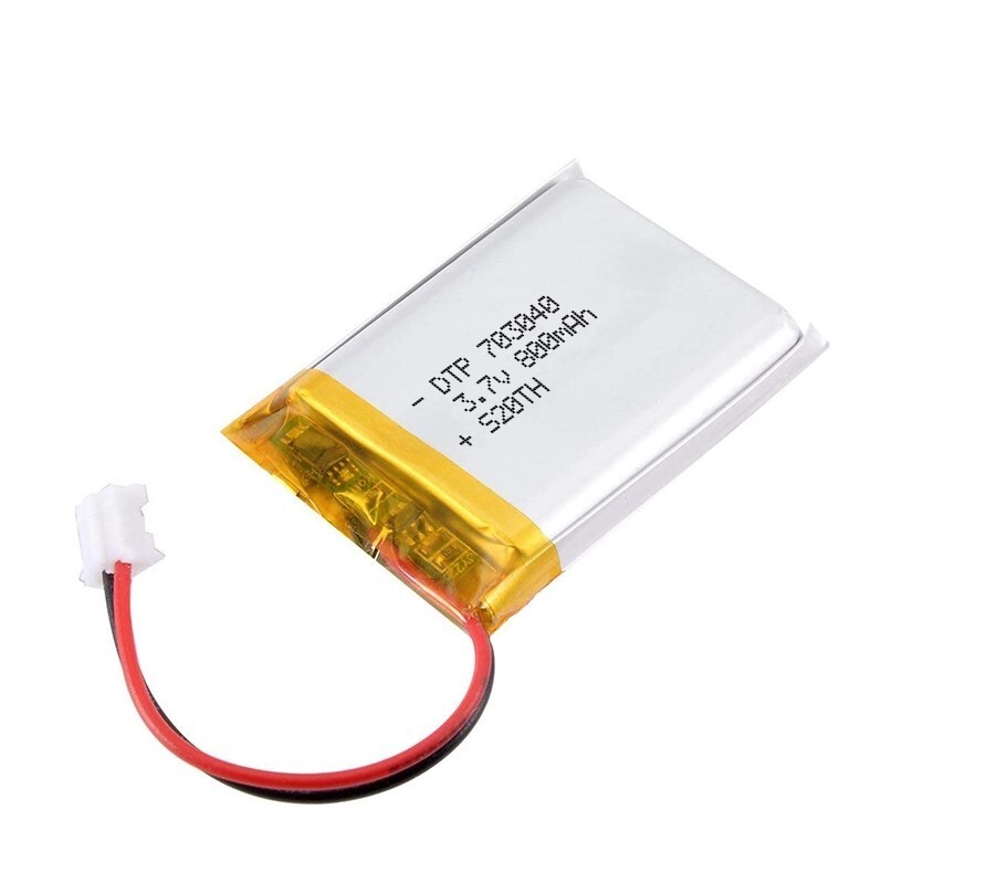 Batería de iones de litio 703040 de 3,7 V 800 mAh para auriculares y dispositivos Bluetooth-