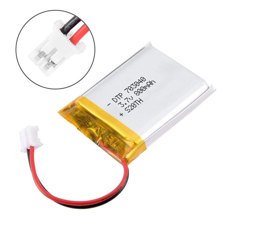 Batería de iones de litio 703040 de 3,7 V 800 mAh para auriculares y dispositivos Bluetooth- - Image 2