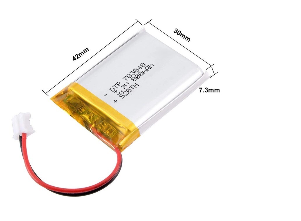 Batería de iones de litio 703040 de 3,7 V 800 mAh para auriculares y dispositivos Bluetooth- - Image 3