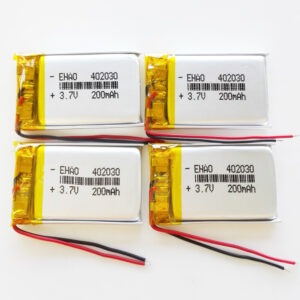 Lote 4 Piezas 3.7V 200mAh Lipo Li Polímero Batería Recargable 402030 Para GPS MP3-
