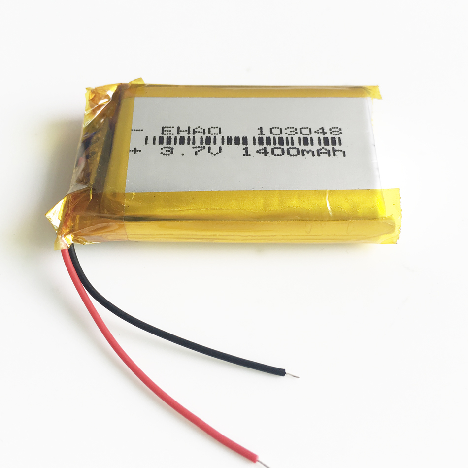 Batería de polímero LiPo de 3,7 V 1400 mAh recargable 103048 para DVD GPS PAD CÁMARA PSP-