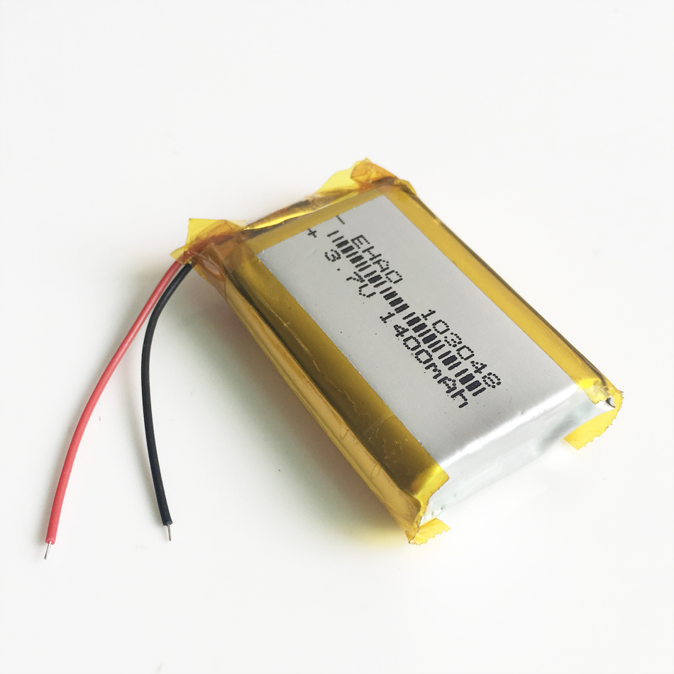 Batería de polímero LiPo de 3,7 V 1400 mAh recargable 103048 para DVD GPS PAD CÁMARA PSP- - Image 2