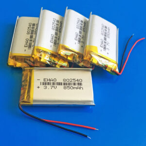 Batería recargable 5 piezas 850mAh 3.7V Li po para grabadora MP4 MP5 PSP GPS 802540-