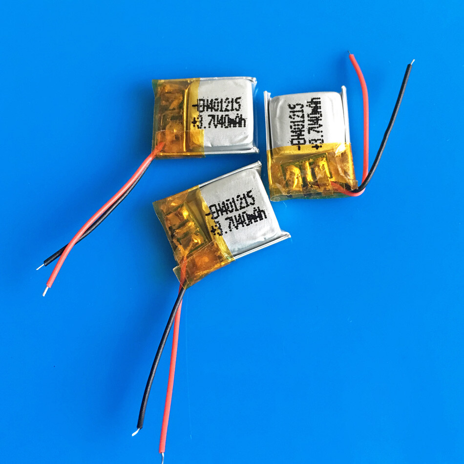 Batería recargable de polímero Li Po de 3,7 V 40 mAh para auricular mini cámara 401215- - Image 3
