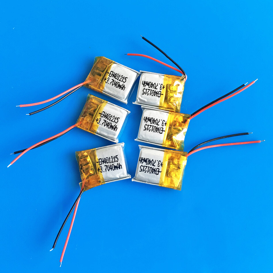 Batería recargable de polímero Li Po de 3,7 V 40 mAh para auricular mini cámara 401215- - Image 4