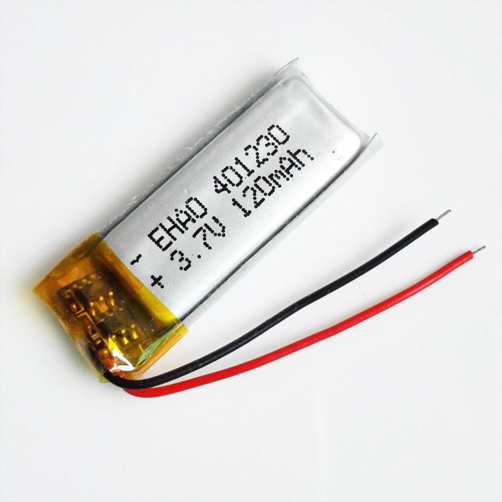 Batería recargable de polímero lipo lipo 3,7 V 401230 120 mAh para reloj auricular Mp3-