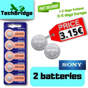CR1220 SONY 3V Lithium Coin Button Cell Battery 2batteries