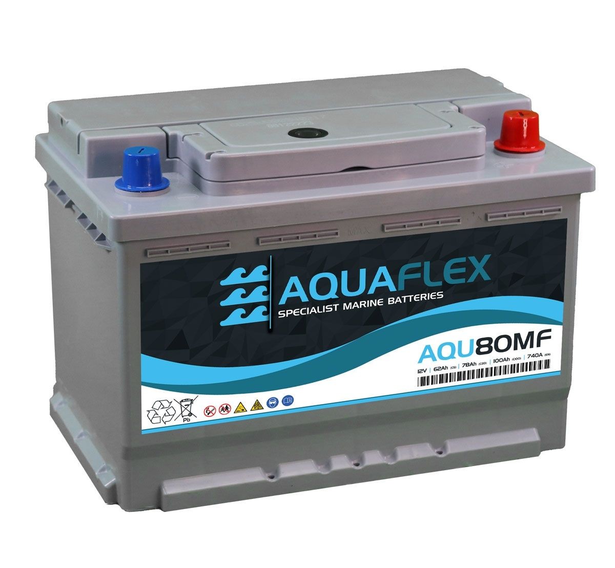 Batería Marina AQU80MF Aquaflex 12V 62Ah 78Ah 100Ah- - Image 3