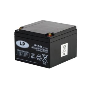 Batería de Respaldo Aplicaciones Marinas 12V, 26 Ah Sellada VRLA AGM Tecnología-