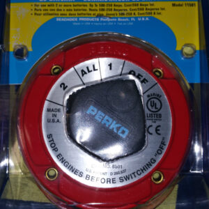 Interruptor selector de batería Perko doble posición 8501 baterías dobles marino-