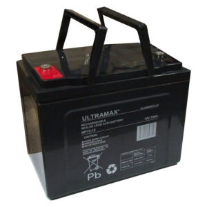 Batería de Ocio 12V 75AH ULTRAMAX Batería Caravana Autocaravana, Barco Marino LV22MF-