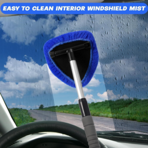 Limpiador de ventanas de coche turístico con mango extensible, herramienta de limpieza de parabrisas-