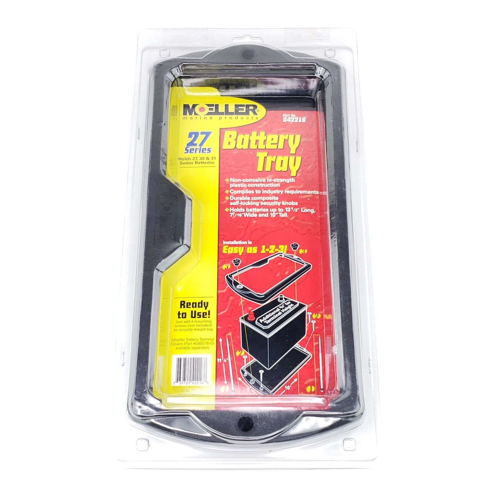 Bandeja de baterías Moeller Marine Products 042216 para baterías serie 27 30 31 NOS-