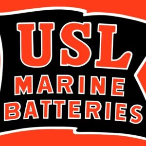 Baterías Marinas USL, Tema Bandera NUEVO SIGNO METÁLICO: 9 x 12" Envío Gratis-