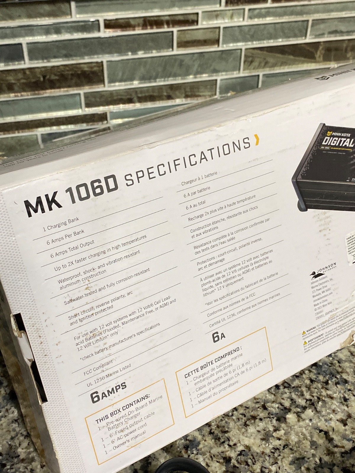 Cargador de batería marino a bordo digital Minn Kota MK1060 protege las baterías- - Image 4