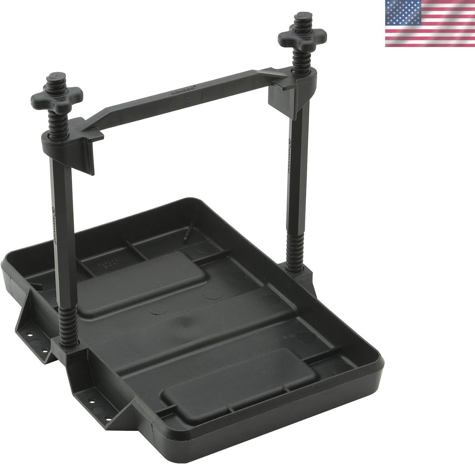Heavy-Duty Rust-Proof Adjustable Battery Tray for Group 24 Marine Batteries