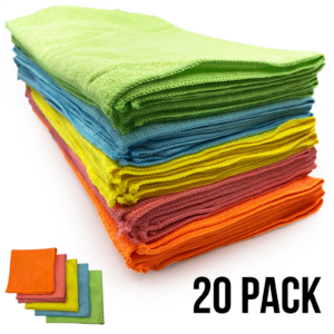 Paños de limpieza de microfibra 40x40 ventanas de secado coche 20 piezas limpiador de cocina grande-
