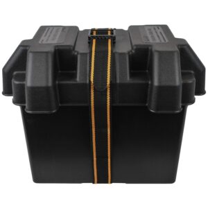 Marine-Grade Non-Vented Battery Box with Heavy-Duty Strap for Group 24 Batteries