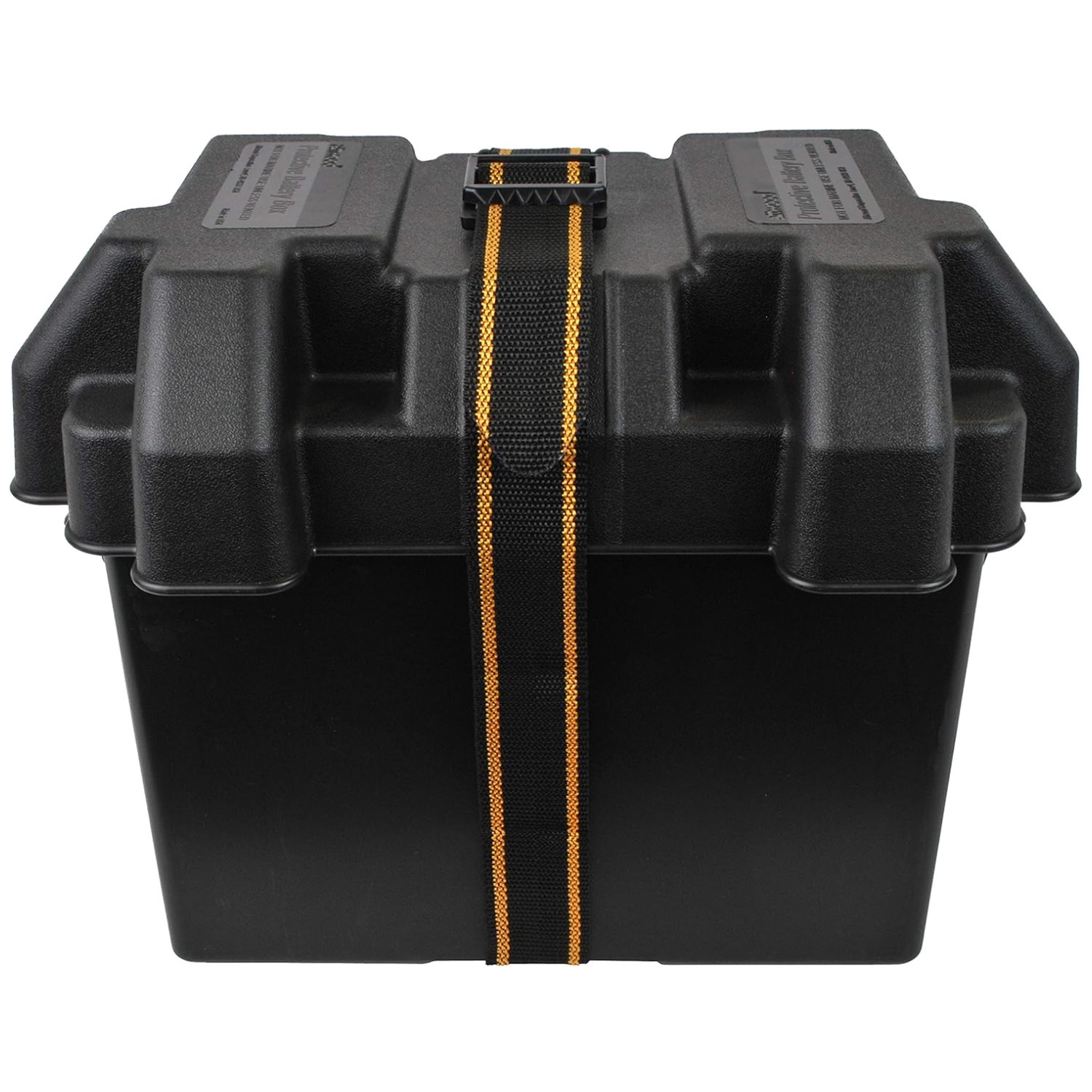 Marine-Grade Non-Vented Battery Box with Heavy-Duty Strap for Group 24 Batteries