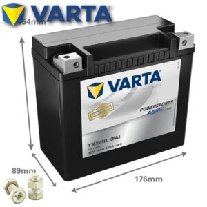 Batería moto VARTA TX20HL (FA) / YTX20HL-BS Powersports AGM Active, 12V|18A-