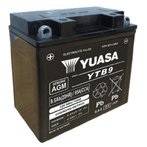 Batería moto YUASA YB9-B / YTB9 (WC) AGM cerrada, 12V|9Ah|CCA:95A (135-