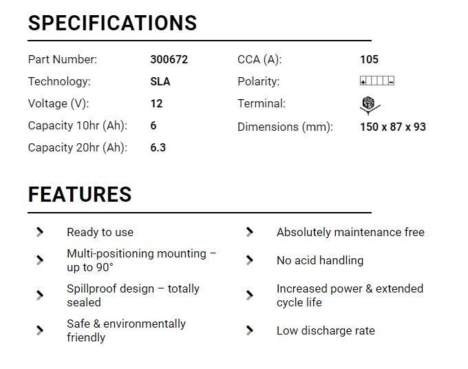 Batería de motocicleta SE ADAPTA A PEUGEOT Django S 4T 50S 2014 2015 2016 2017 BTX7A BS SLA- - Image 2