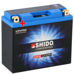 Batería Moto Shido Litio LT14B-BS / YT14B-BS, 12V|CCA:300A (150x65x144mm)-