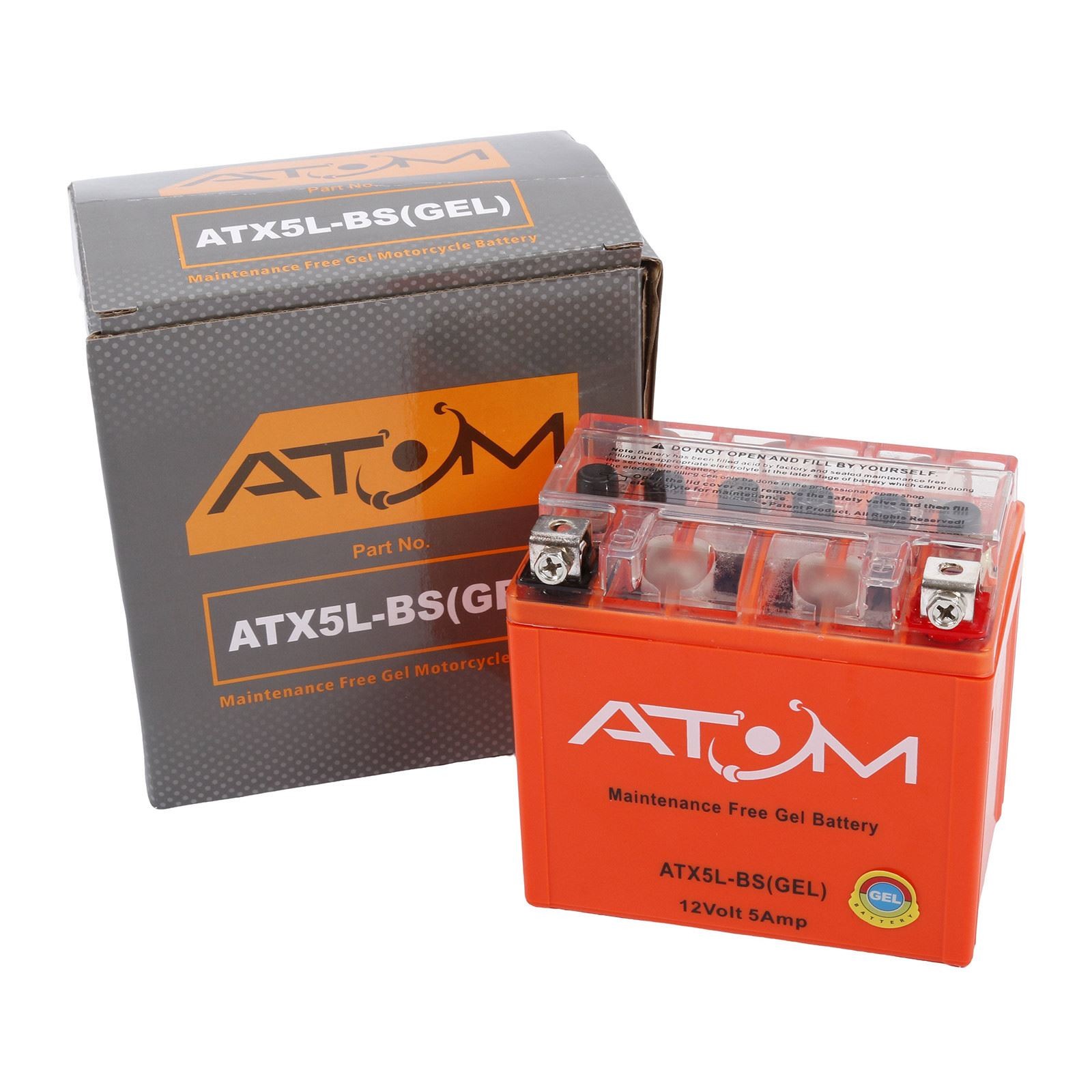 Batería de gel para motocicleta YTX5L-BS Atom para Kawasaki KLX 450 R 08-19- - Image 2