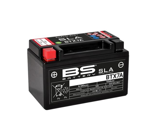 Batería de motocicleta Peugeot Django Allure 4T 50 2014 - 2017 BTX7A BS SLA-