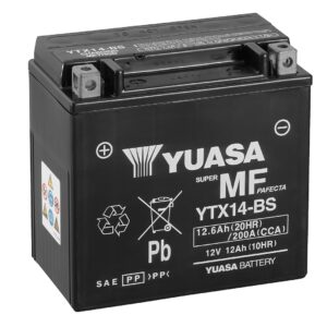 Batería YUASA YTX14 / YTX14-BS AGM 12V 12Ah batería de moto sin mantenimiento-