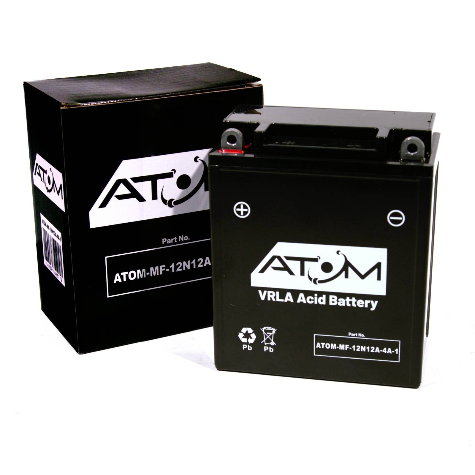 Batería de motocicleta Atom AGM 12N12A-4A-1 para Honda GB 500 1989-1990- - Image 2