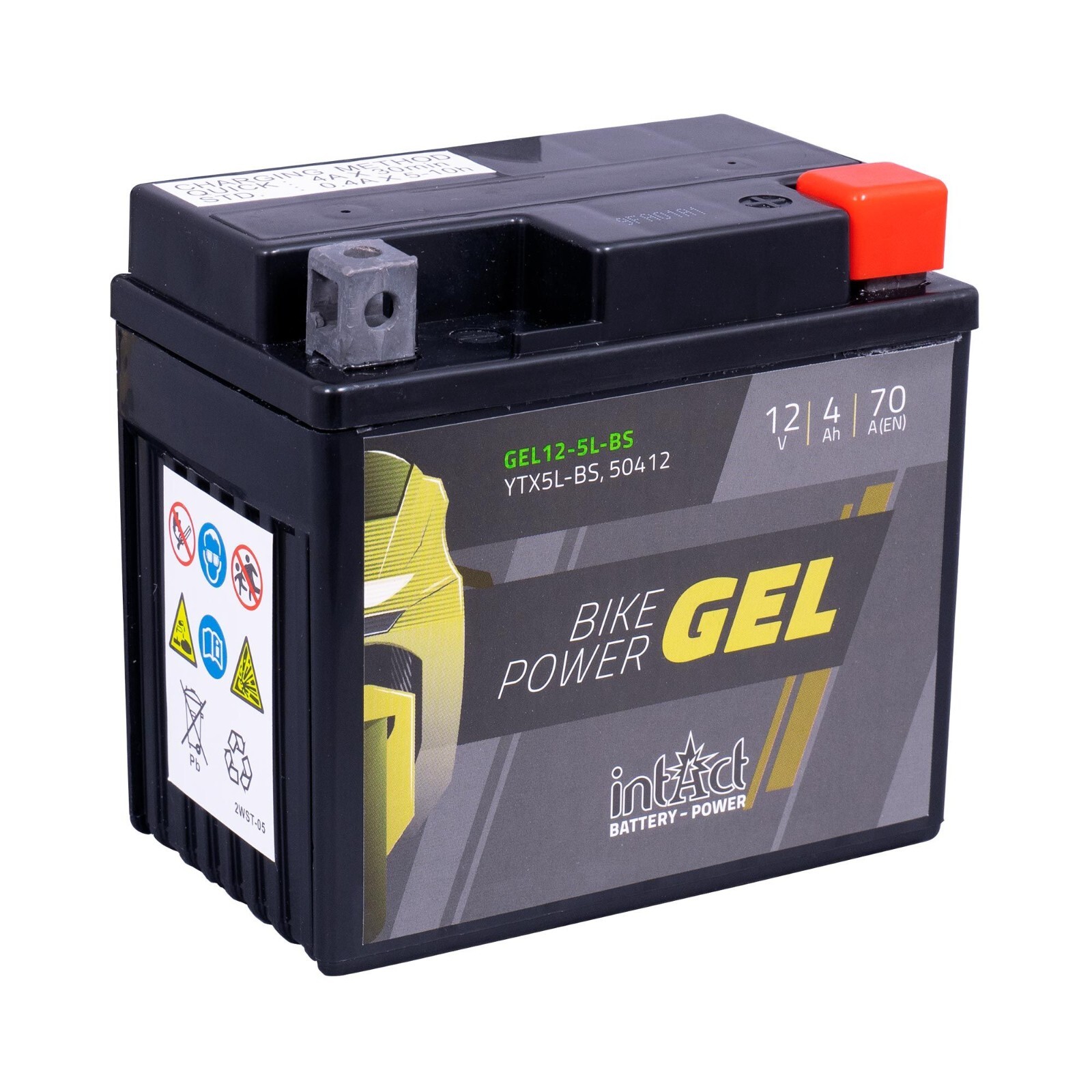 Genuino Intacto ITX5L-BS Gel Moto Batería Potencia Moto Scooter 12V 4 Ah- - Image 2